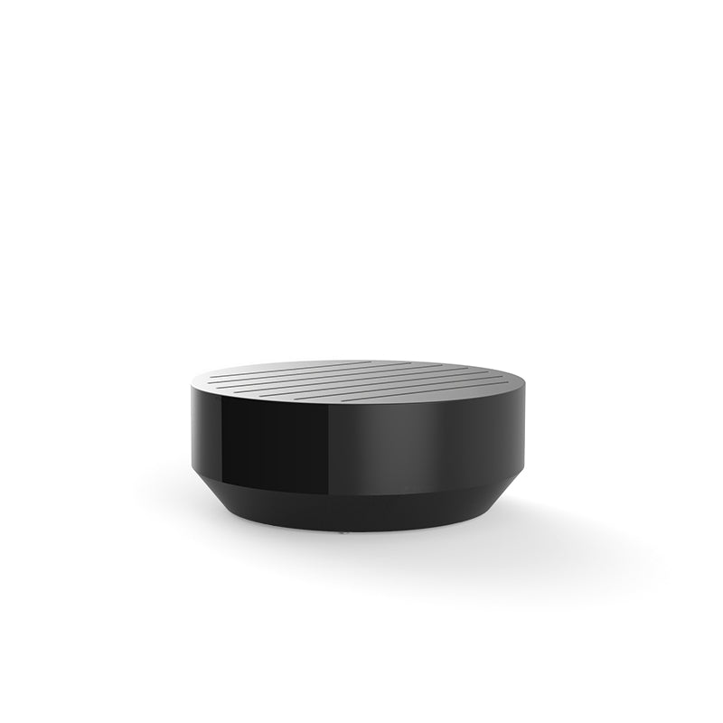 Black Vela large coffee table by Ramón Esteve for Vondom, sculptural outdoor table made from recycled Mediterranean plastic – Modern Coastal Living.| Black