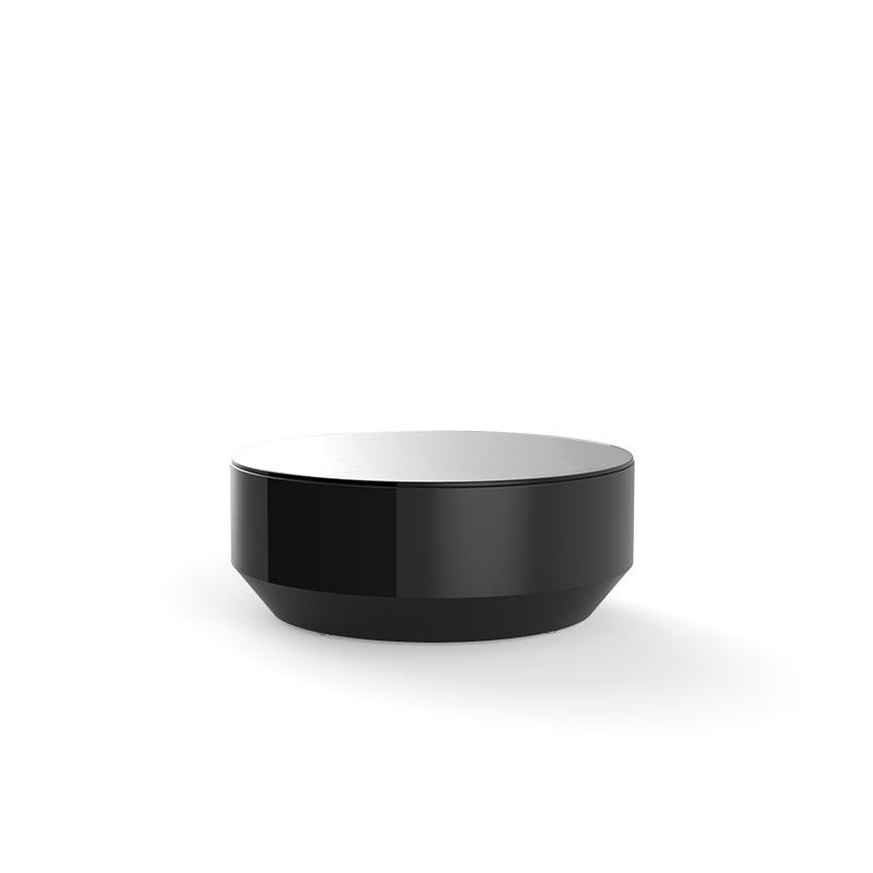 Black Vela medium coffee table by Ramón Esteve for Vondom, outdoor designer table made from recycled Mediterranean plastic – Modern Coastal Living.| Black