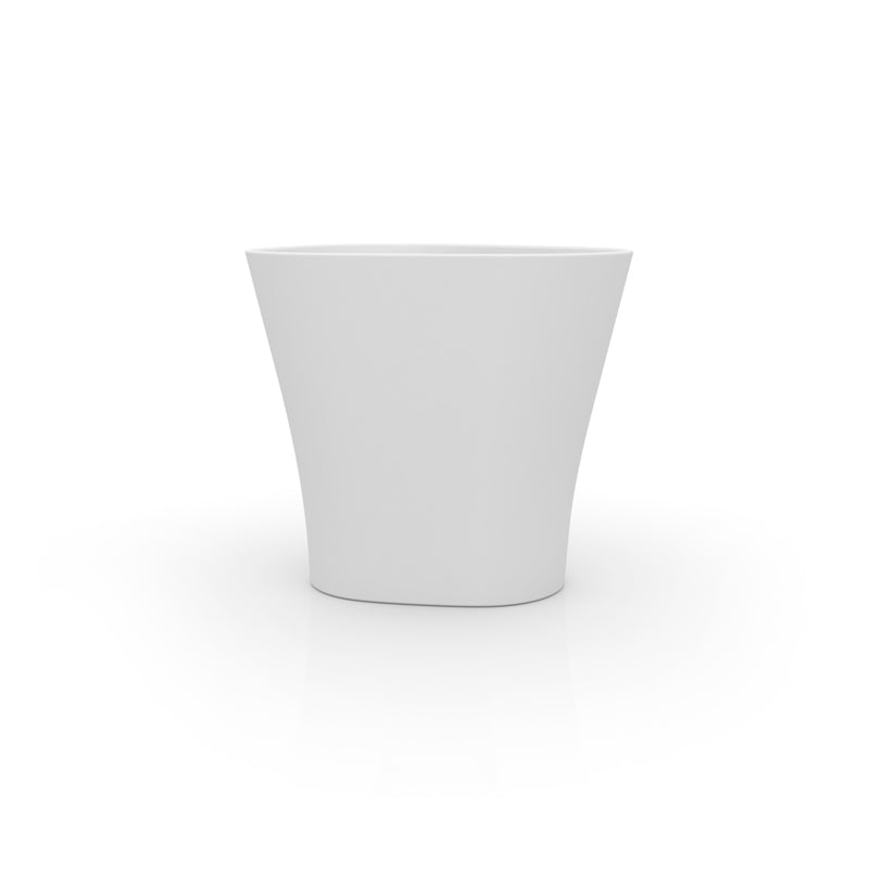 White Bones planter 132 by Vondom, eco-friendly statement planter for luxury indoor and outdoor living – Modern Coastal Living.| White