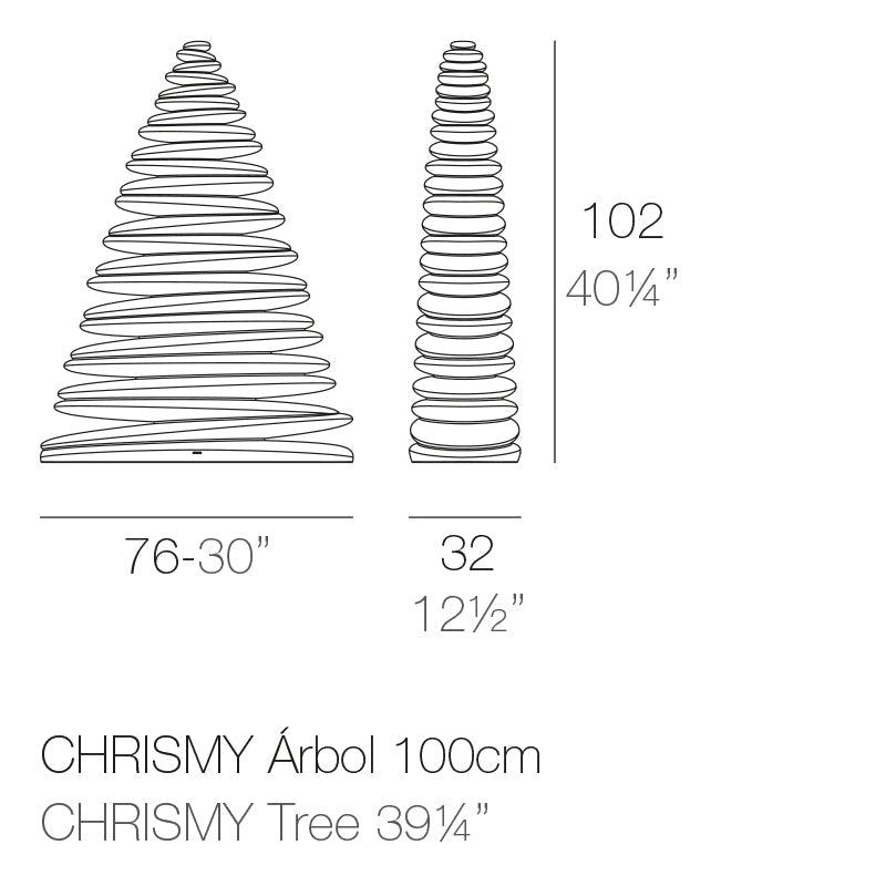 Small Chrismy light by Vondom, dimensions 102 cm height 76cm width – | Small dimensions