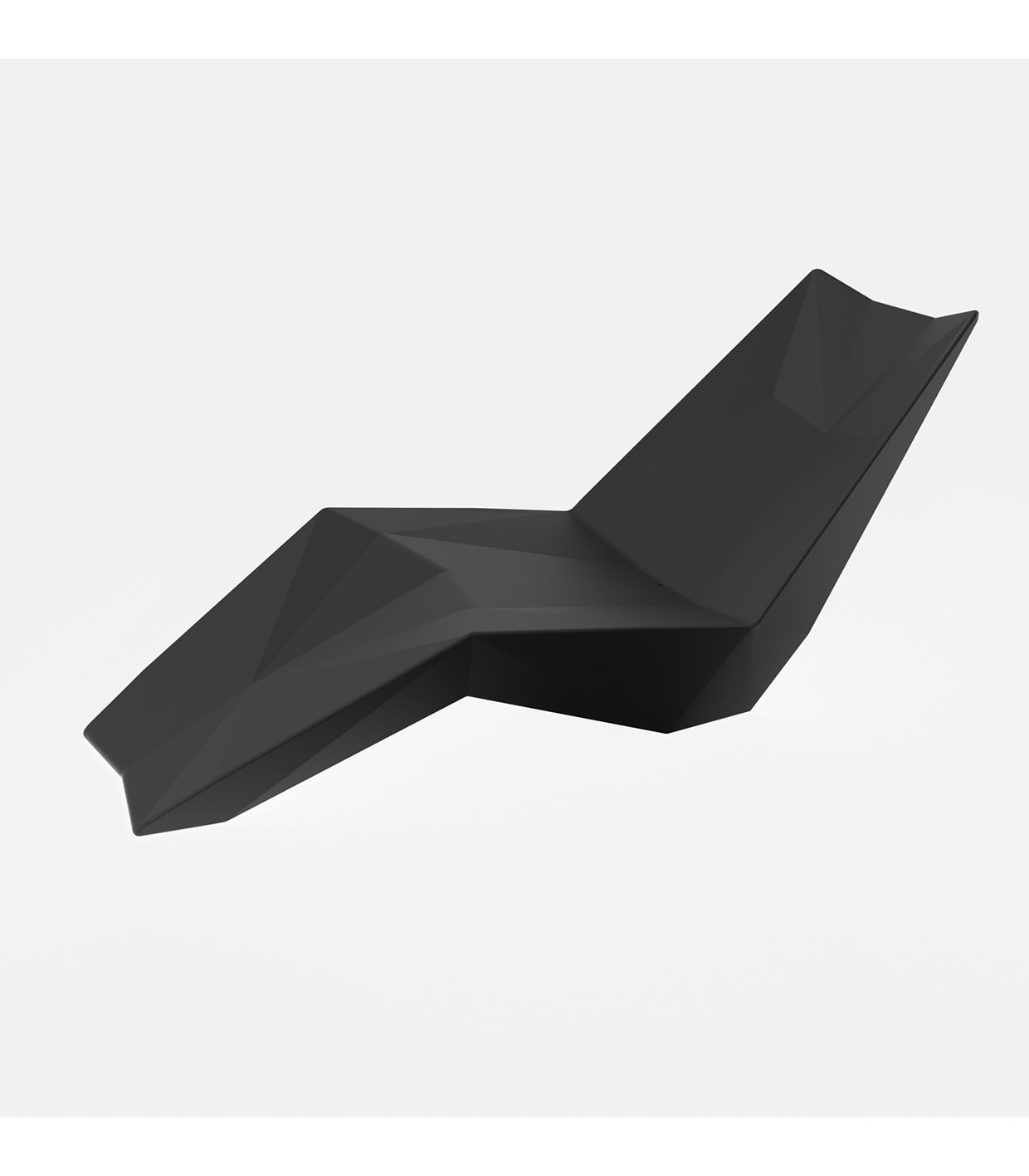 Faz sunbed by Ramón Esteve for Vondom, sustainable modern outdoor lounger – Modern Coastal Living.| Black
