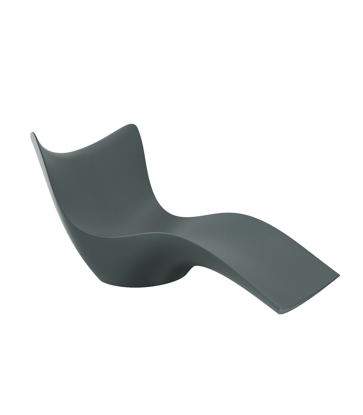 Green Surf sun lounger by Karim Rashid for Vondom, luxury designer lounger in reclaimed elegance crafted from Mediterranean recycled plastic – Modern Coastal Living.| Green