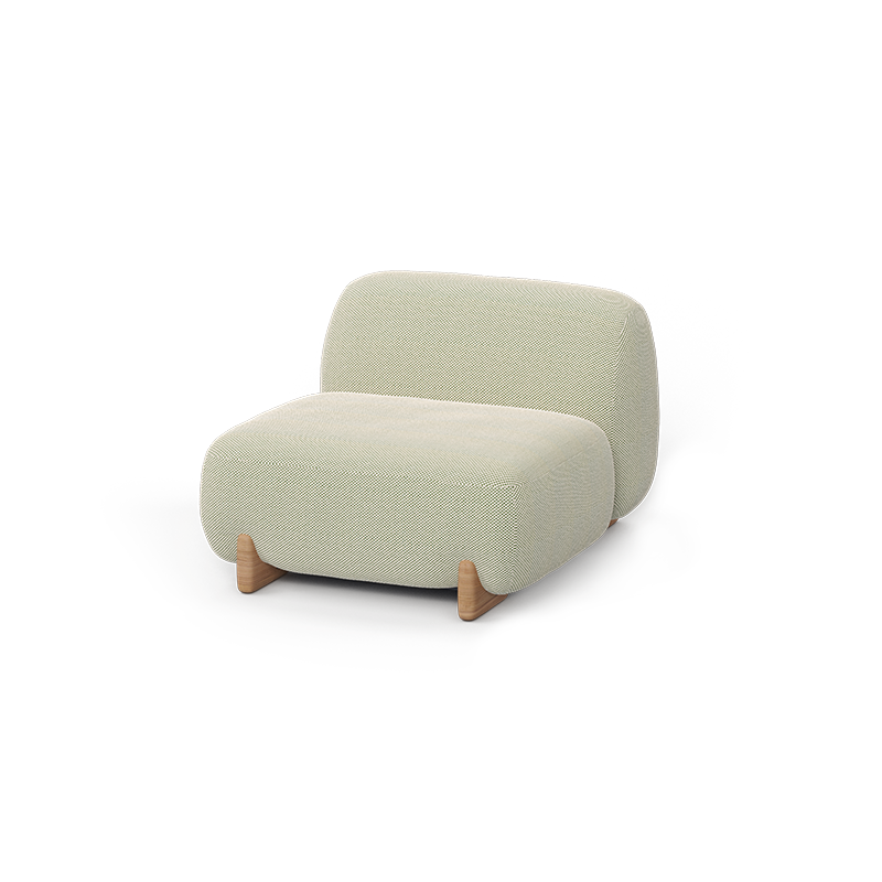 Milos Sectional Sofa Armless by Jean-Marie Massaud for Vondom eco-luxury modular seating at Modern Coastal Living| Milos armless section