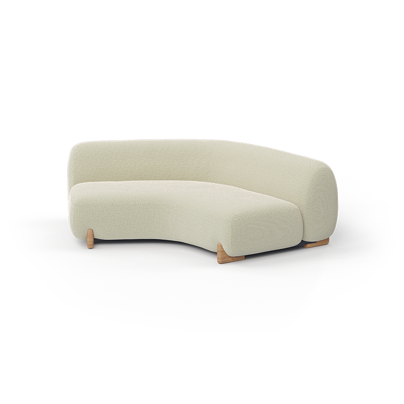 Milos Sectional Sofa Corner 60° by Jean-Marie Massaud for Vondom eco-luxury modular sofa design at Modern Coastal Living| Milos corner 60°