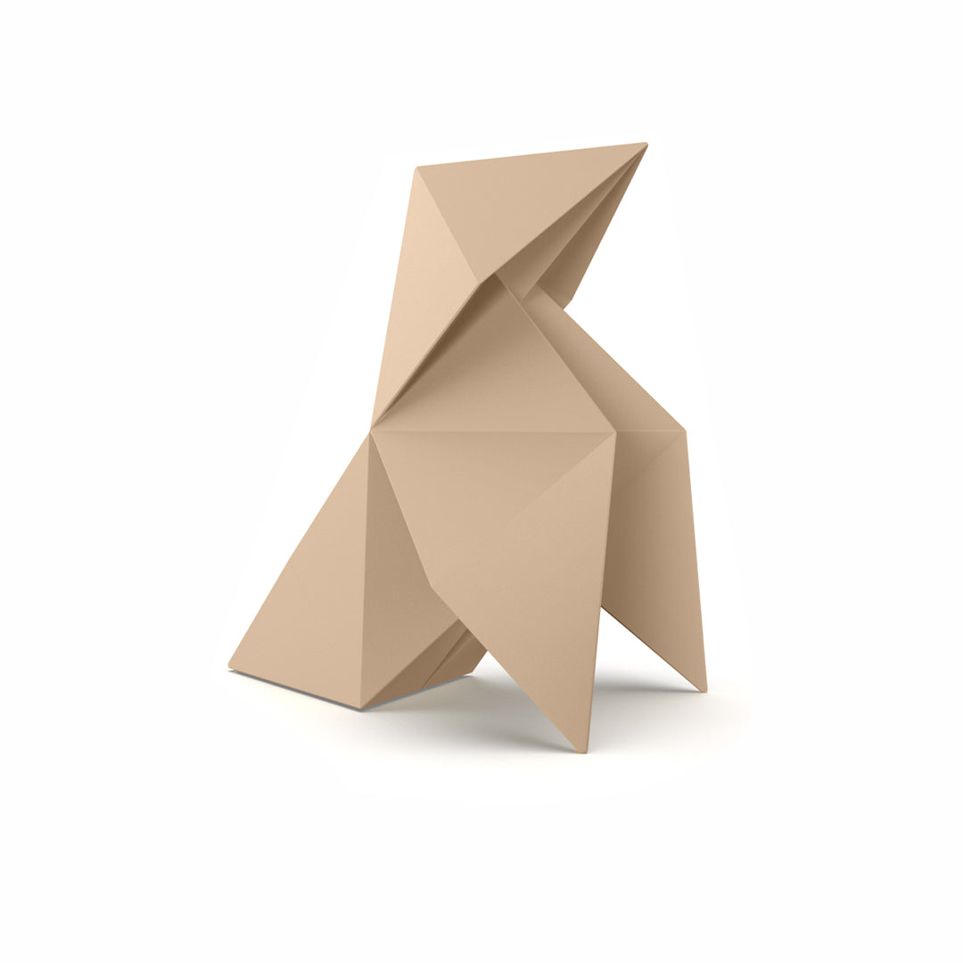 Ecru Origami Tori bird sculpture by Vondom, bold origami-inspired decor for sustainable modern living – Modern Coastal Living.|Tori Ecru