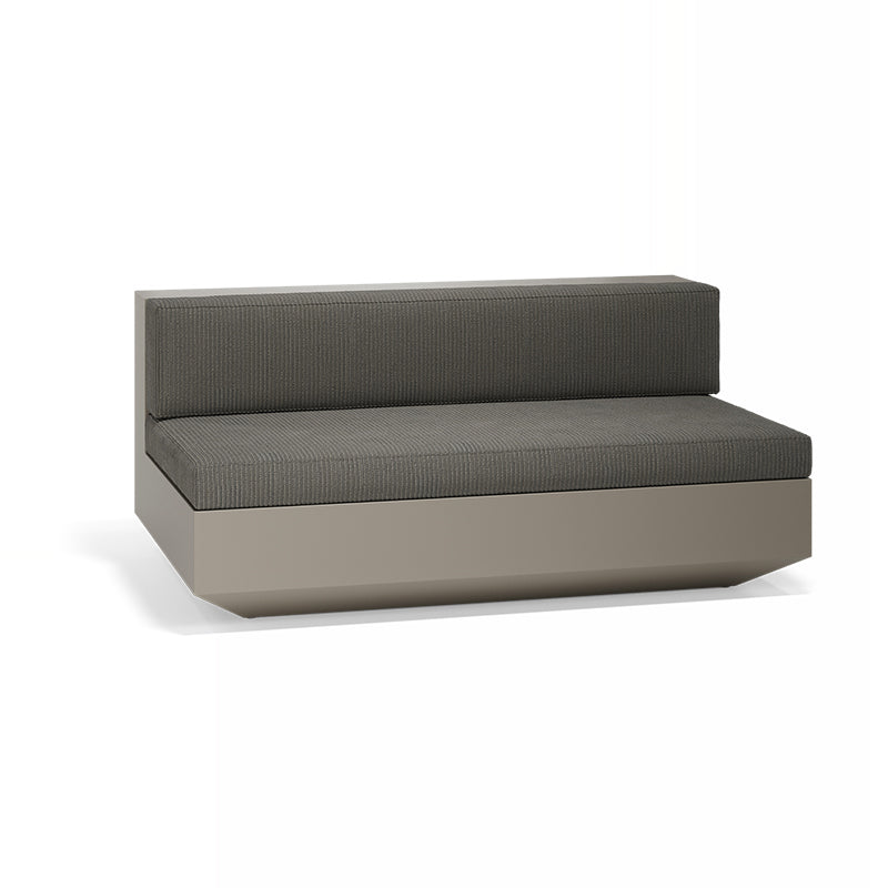 Tortora Vela sofa armless XL by Ramón Esteve for Vondom, oversized modular sofa in reclaimed luxury design made from Mediterranean recycled plastic – Modern Coastal Living.| Tortora
