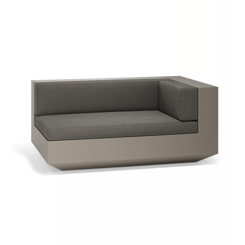 Tortora Vela right chaise lounge by Ramón Esteve for Vondom, modular lounger crafted from Mediterranean recycled plastic – Modern Coastal Living. | Tortora
