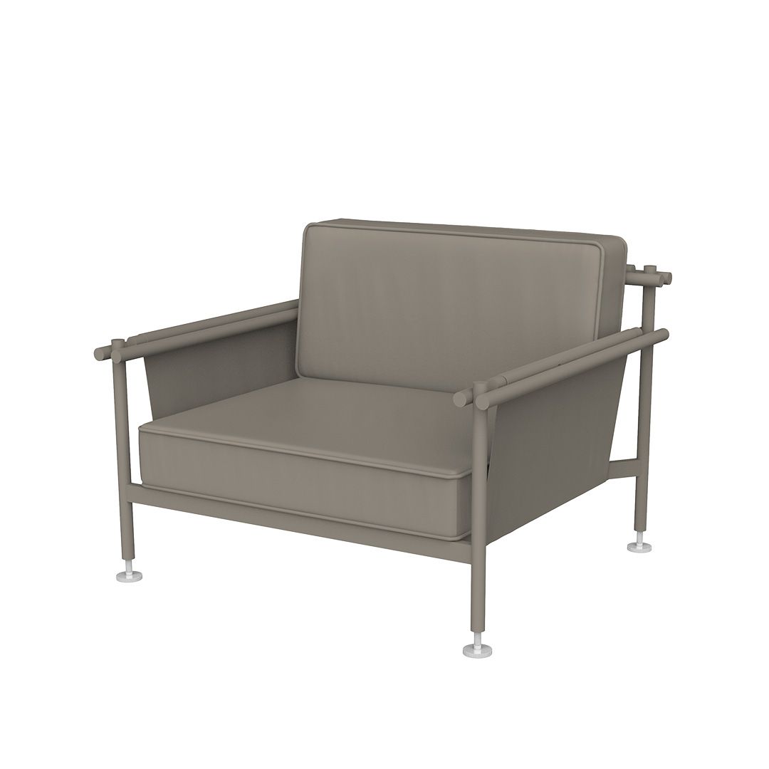 Tortora Hamptons lounge chair by Ramón Esteve for Vondom, luxury outdoor seating in reclaimed elegance crafted from Mediterranean recycled plastic – Modern Coastal Living.| Tortora