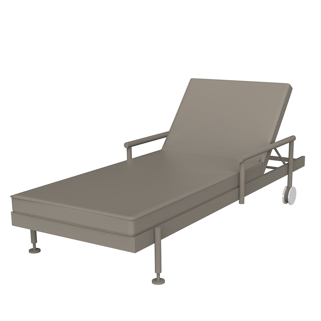 Tortora Hamptons sun lounger by Ramón Esteve for Vondom, luxury outdoor lounger in reclaimed elegance crafted from Mediterranean recycled plastic – Modern Coastal Living.| Tortora