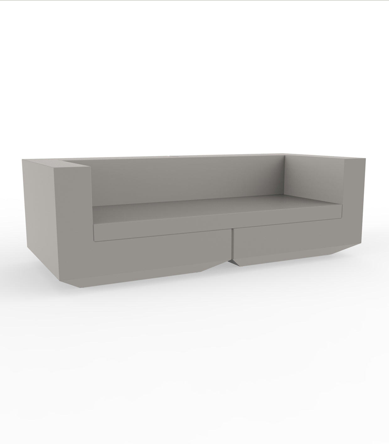 Tortora Vela sofa by Ramón Esteve for Vondom, modular outdoor sofa made from recycled Mediterranean plastic – Modern Coastal Living.| Tortora