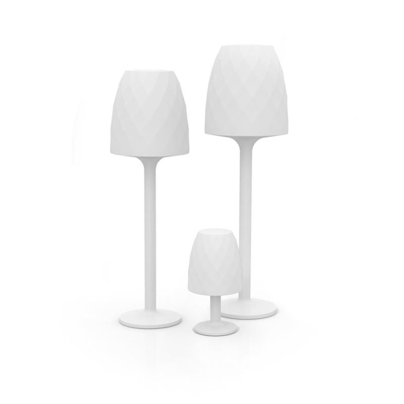 Vases lighting collection by Vondom, faceted floor lamps inspired by cut crystal design – Modern Coastal Living.