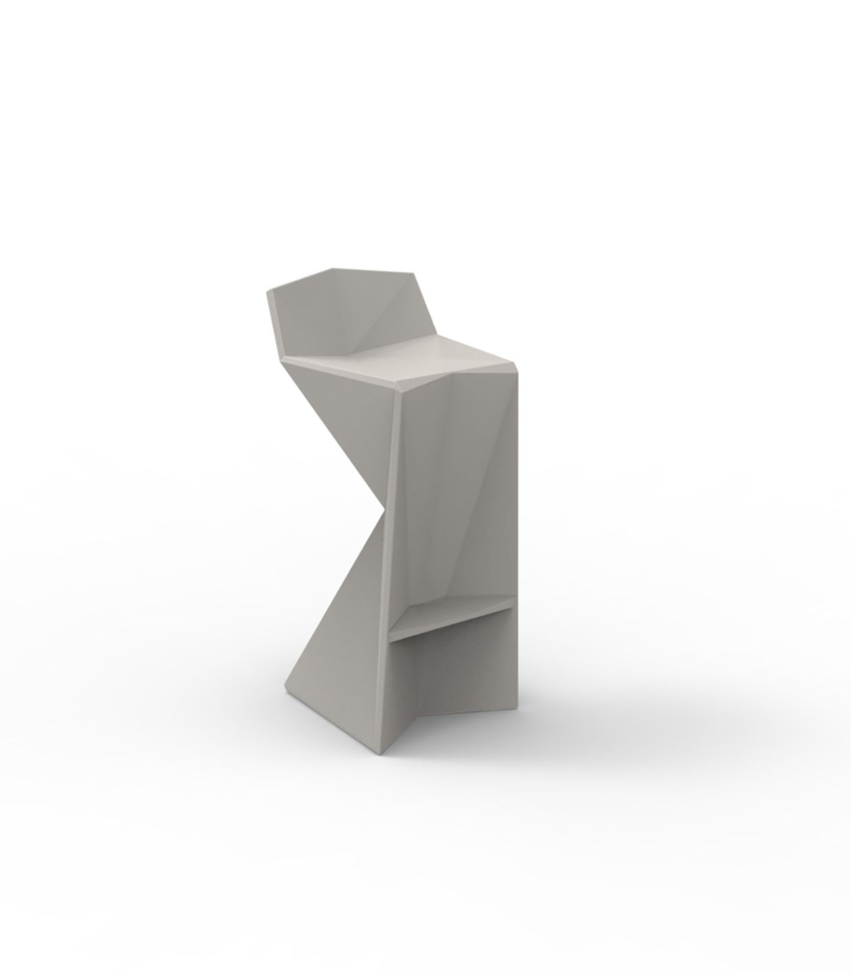 Vertex bar stool by Vondom, geometric sustainable design by Karim Rashid for modern indoor and outdoor bars – Modern Coastal Living.|Tortora