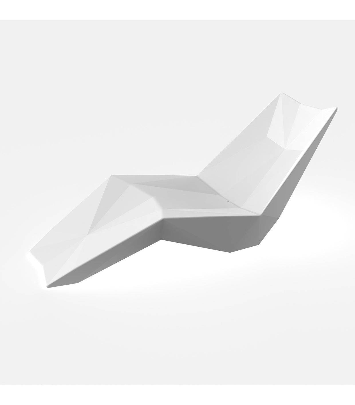 White Faz sunbed by Ramón Esteve for Vondom, sustainable modern outdoor lounger – Modern Coastal Living.| White