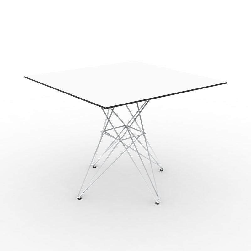 Faz steel medium dining table by Ramón Esteve for Vondom, sustainable designer table – Modern Coastal Living.