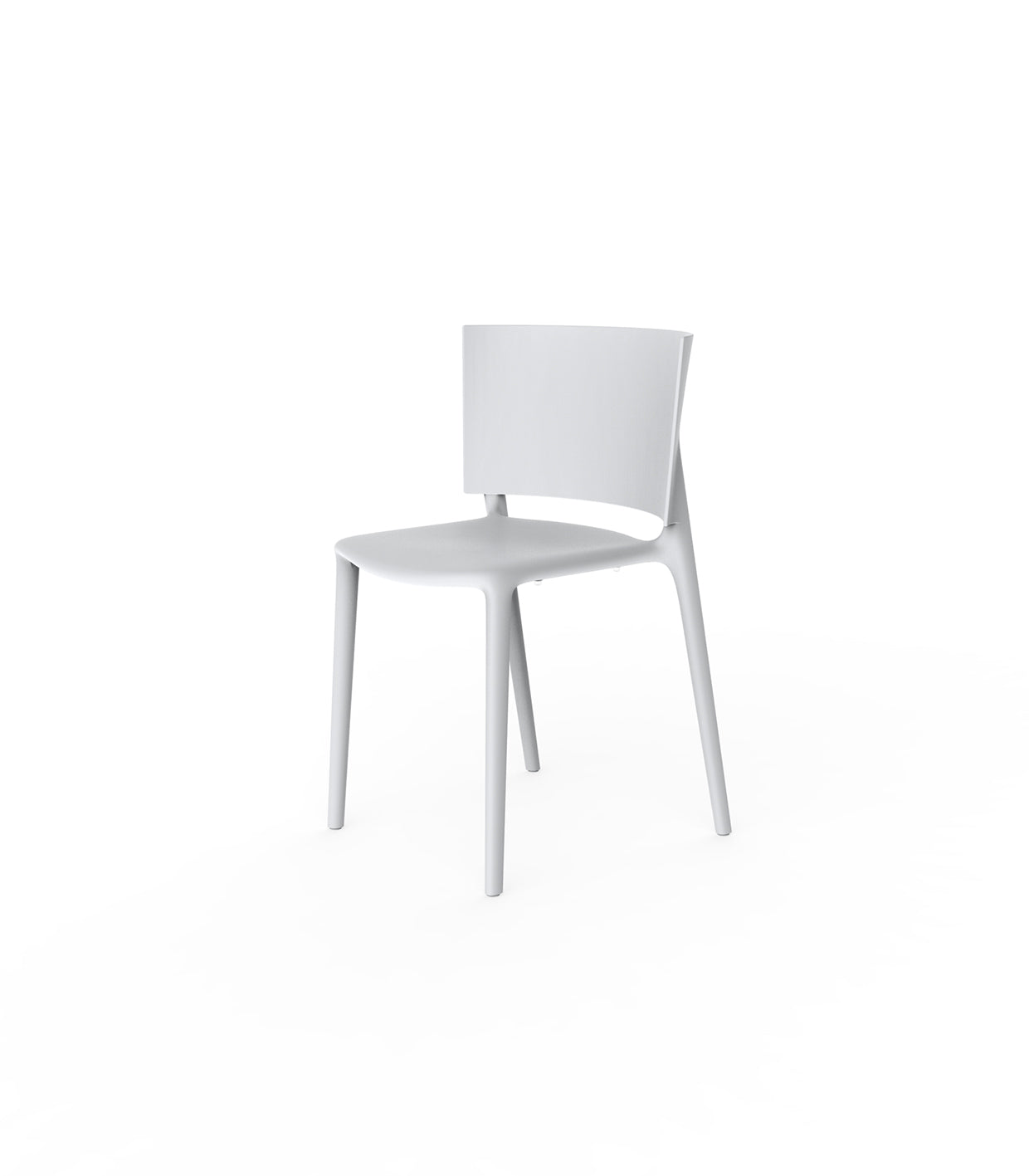 White Africa Eco-Luxury Chair by Eugeni Quitllet for Vondom crafted from recycled ocean plastics at Modern Coastal Living| White