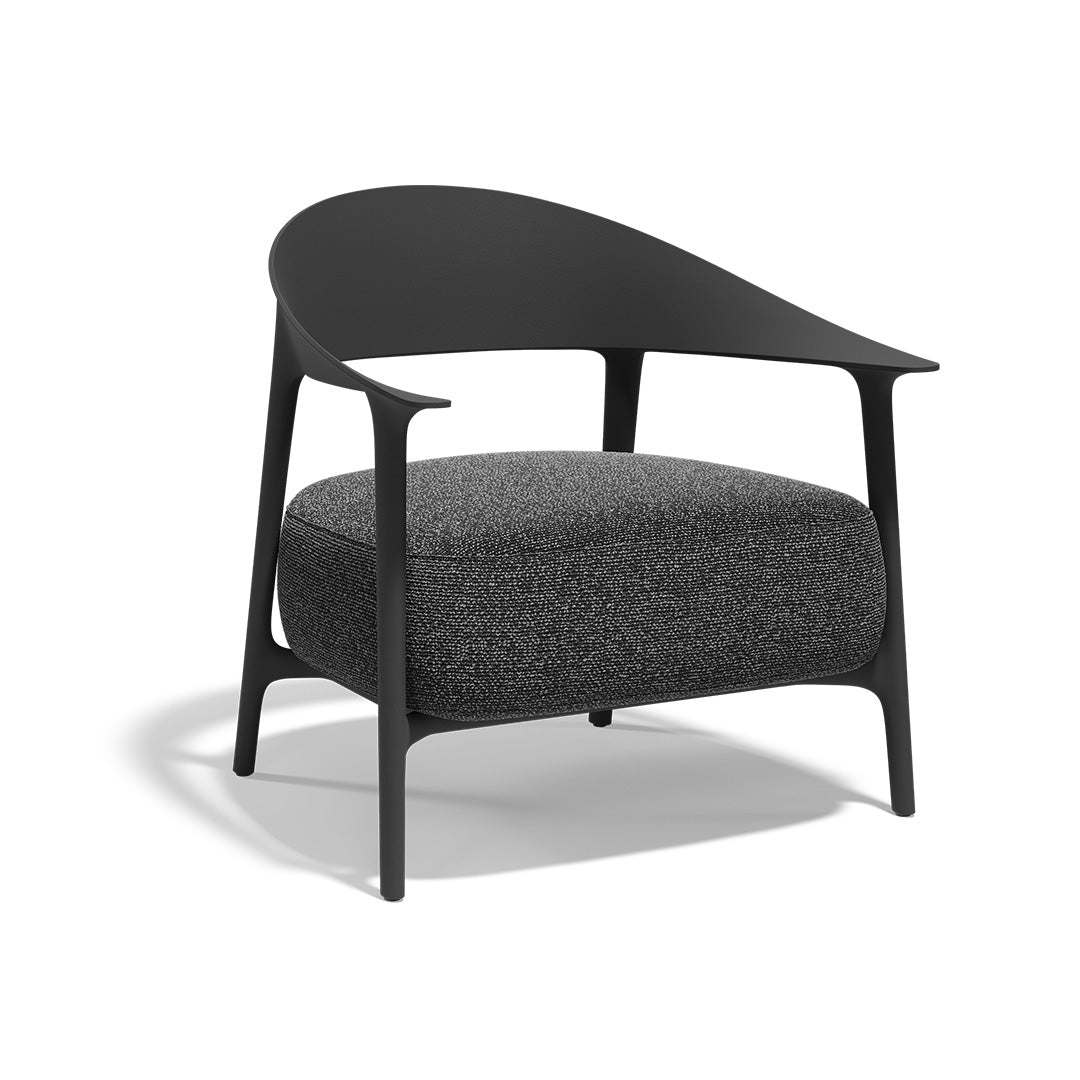Black Africa Eco-Luxury Lounge Chair by Eugeni Quitllet for Vondom crafted from recycled ocean plastics at Modern Coastal Living| Black
