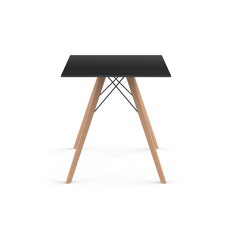 Wood 2 ( darker wood)Faz medium  dining table wooden legs by Ramón Esteve for Vondom, sustainable modern dining design – Modern Coastal Living.| Wood 2