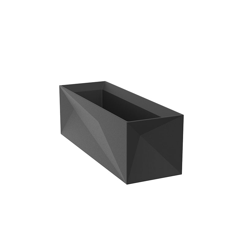 Faz Jardiniere planter by Vondom, sustainable modern planter for luxury indoor and outdoor spaces – Modern Coastal Living black| Black