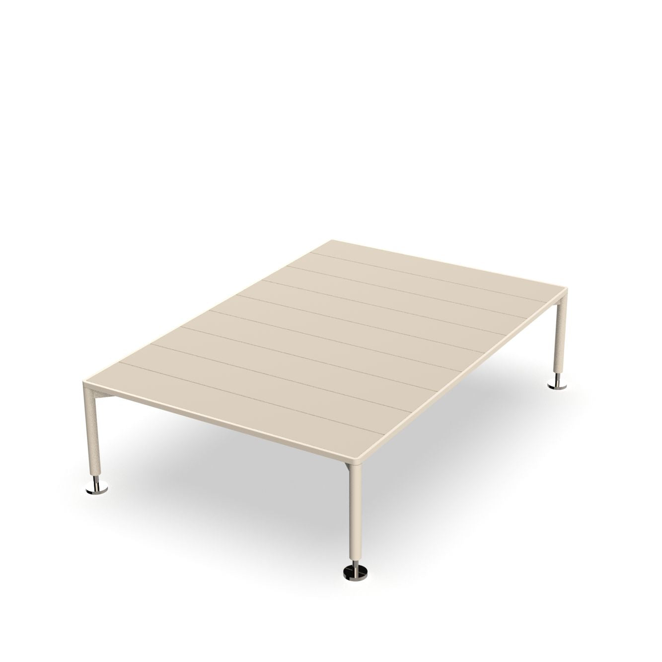 Hamptons low table large by Ramón Esteve for Vondom, luxury outdoor centre table in reclaimed design crafted from Mediterranean recycled plastic – Modern Coastal Living.