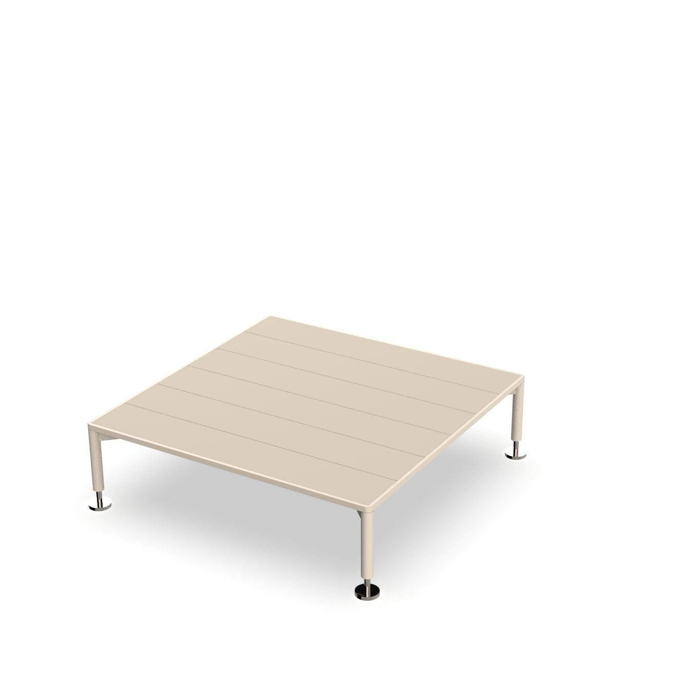 Hamptons low table small by Ramón Esteve for Vondom, luxury outdoor side table in refined reclaimed design crafted from Mediterranean recycled plastic – Modern Coastal Living.