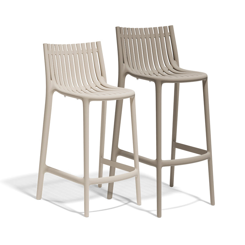 Ibiza bar stool by Eugeni Quitllet for Vondom, eco-luxury stool crafted from Mediterranean recycled plastic – Modern Coastal Living.