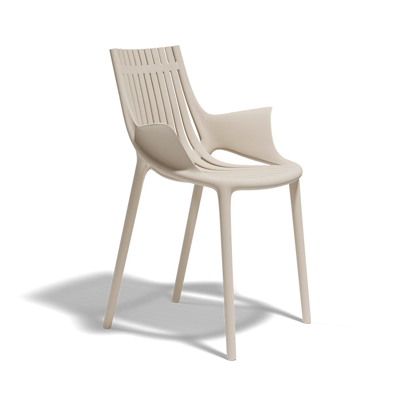 Ecru Ibiza armchair by Eugeni Quitllet for Vondom, luxury outdoor seating in reclaimed elegance crafted from Mediterranean recycled plastic – Modern Coastal Living.| Ecru