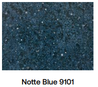 Notte Blue concrete table top colour with deep Mediterranean tones for eco-conscious luxury furniture| Notte Blue