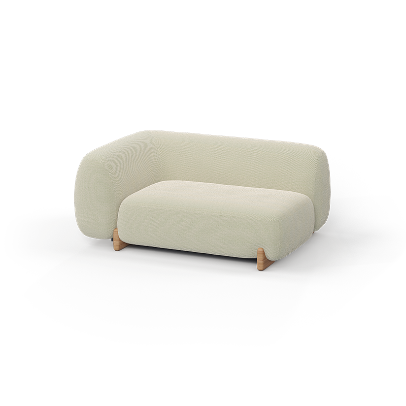 Milos Sectional Sofa Right Arm XL by Jean-Marie Massaud for Vondom eco-luxury modular seating at Modern Coastal Living| Milos Right Arm XL