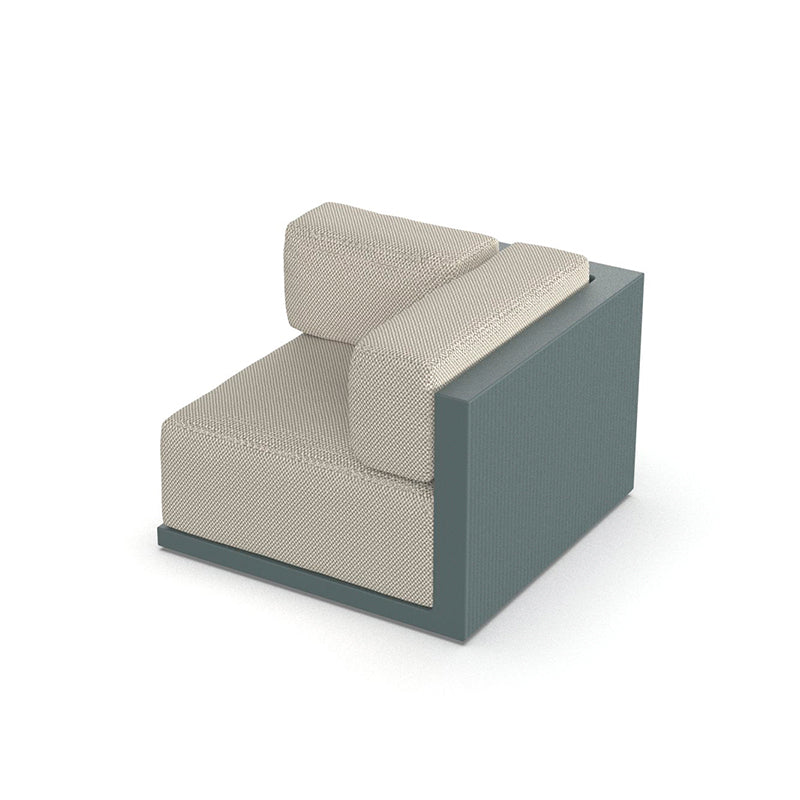 Modo Green Gatsby Sofa Right Corner Section by Ramón Esteve for Vondom eco-luxury modular sofa at Modern Coastal Living| Modo Green