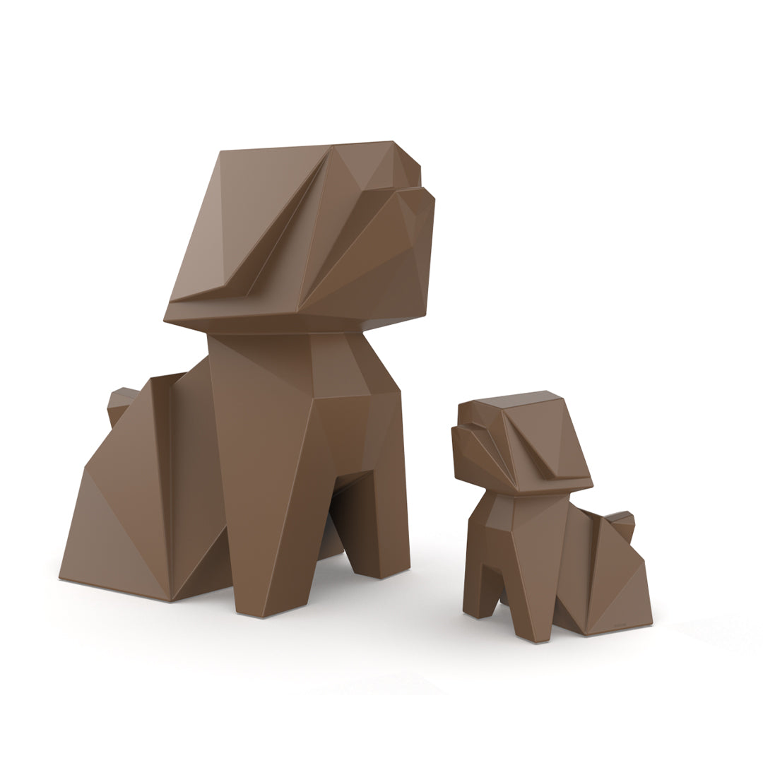 Origami Inu & Koinu dog sculptures by Vondom, sustainable modern art for indoor and outdoor living – Modern Coastal Living.