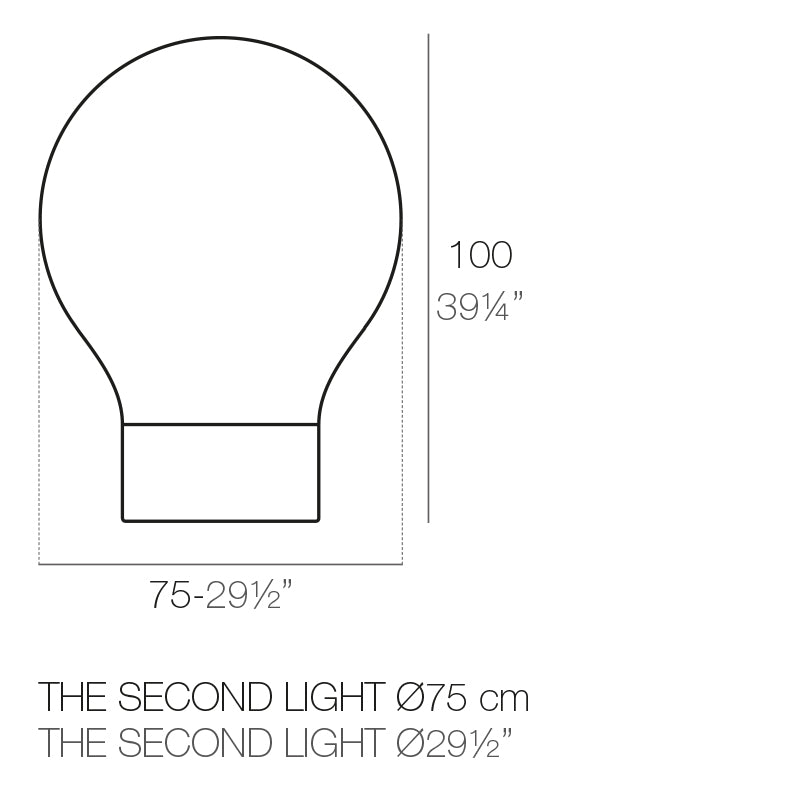 Large Second Light by Vondom, dimensions 100cm height Ø75cm – .| Large dimensions