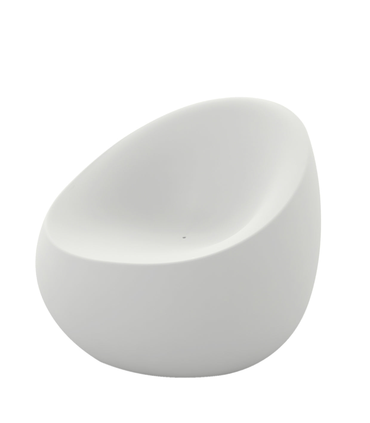 Stone Lounge chair by Vondom in white for Modern Coastal Living, designed for outdoor use | White
