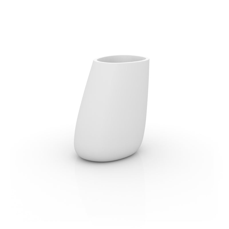 Stone planter 86 white sustainable modern planter for luxury indoor and outdoor spaces| White