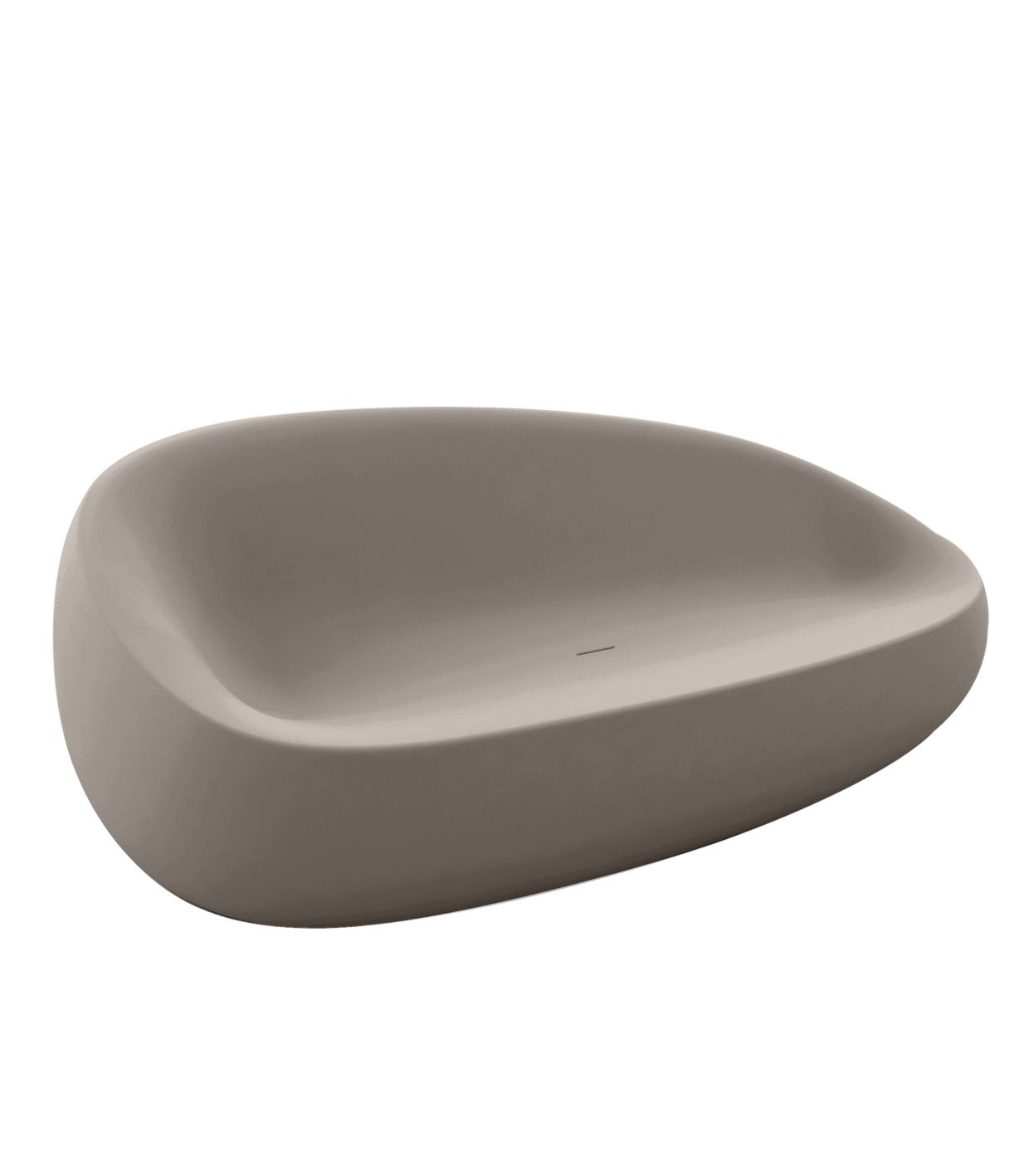 Stone Sofa by Vondom in tortora for Modern Coastal Living, designed for outdoor use|Tortora
