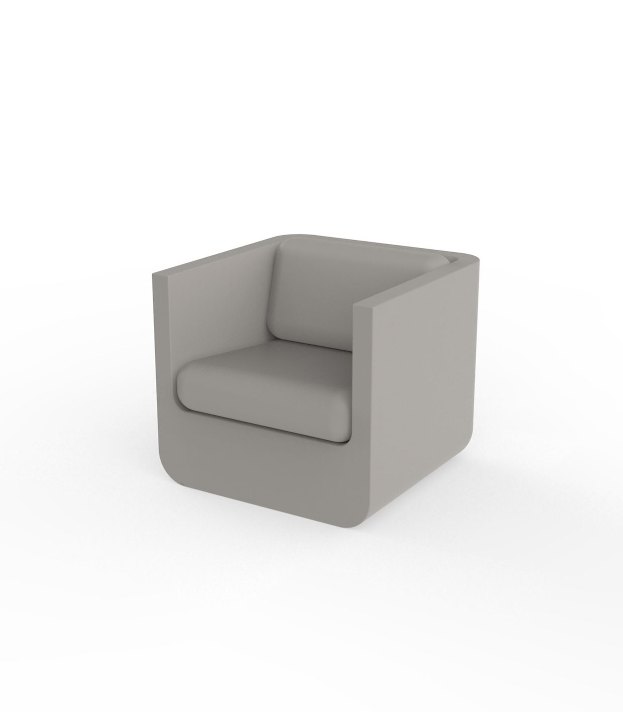 Tortora ULM lounge chair by Ramón Esteve for Vondom, luxury seating in reclaimed design made from Mediterranean recycled plastic – Modern Coastal Living.| Tortora