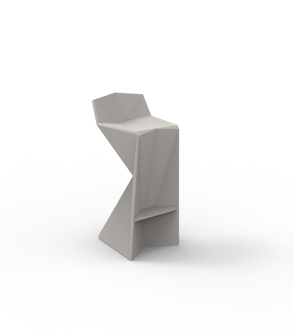 Vertex bar stool by Vondom, geometric sustainable design by Karim Rashid for modern indoor and outdoor bars – Modern Coastal Living.|Tortora
