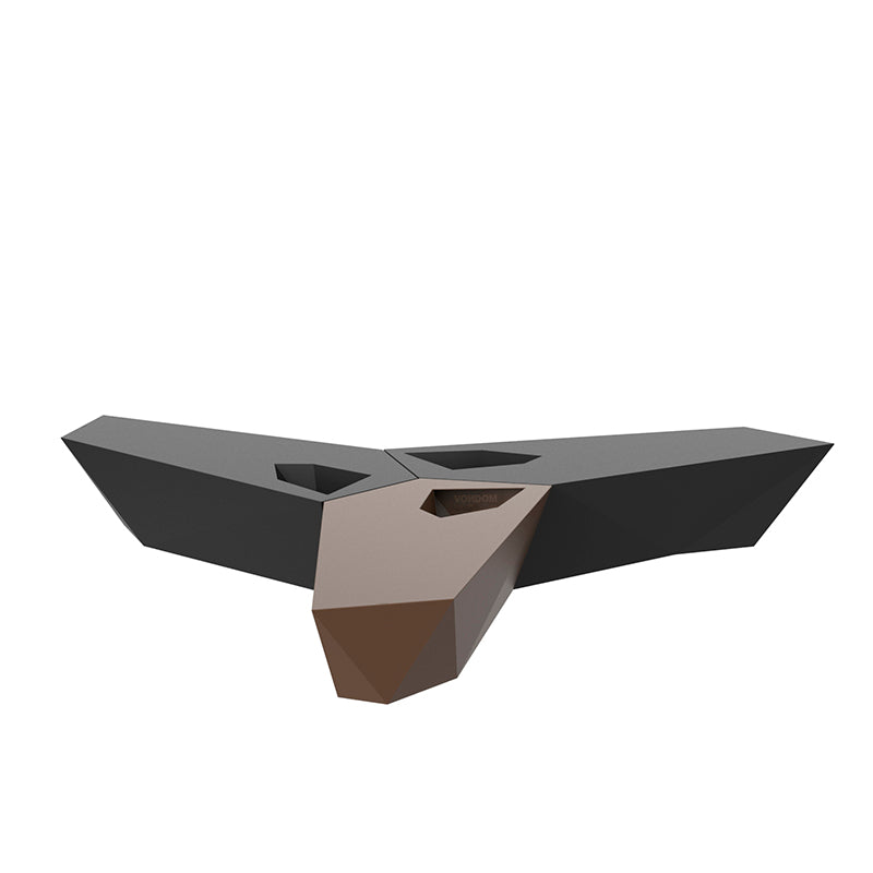 Faz outdoor bench planter official joining kit by Vondom, sustainable modular accessory from Modern Coastal Living for luxury outdoor spaces.