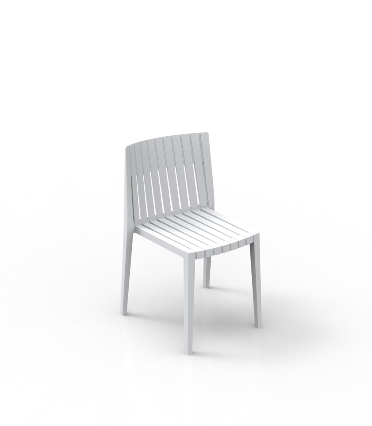 White Spritz chair by Archirivolto Design for Vondom, luxury outdoor dining chair in reclaimed luxury design made from Mediterranean recycled plastic – Modern Coastal Living.| White