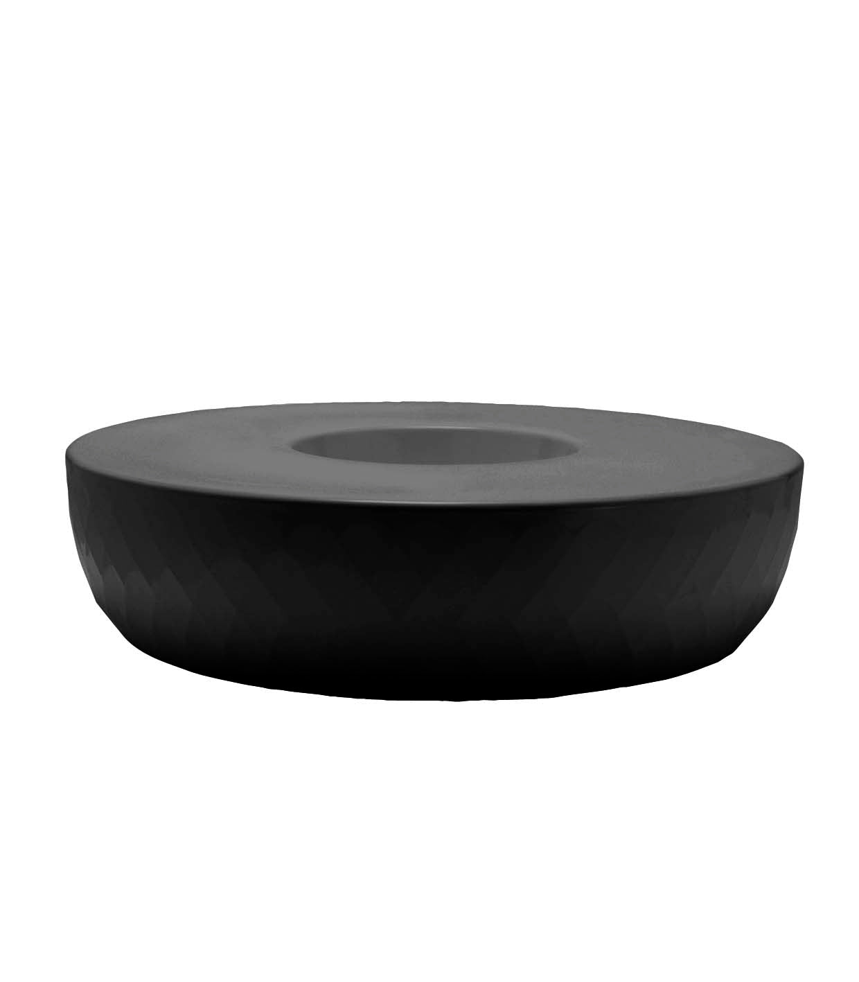 Vases Island planter by Vondom in sustainable design, modern statement planter for indoor and outdoor spaces – Modern Coastal Living.black| Black